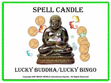 Glaskerze *Lucky Buddha/Lucky Bingo*